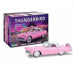 Revell 1956 Ford Thunderbird 1:24 Plastic Car Kit Unassembled Pink/White 85-4518