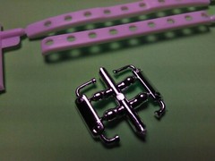 AMT882 1953 Ford F-100 Pickup Truck 1/25 Custom Bumper Chrome Trailer Mirrors