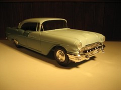 1956 Pontiac Star Chief Dealer Promo Med Blue/Lt Blue w/ Box 1/25th Scale