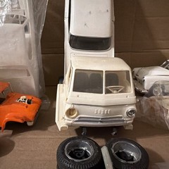 Vintage AMT Revell MPC Lot Of 12 Junkyard White Party All Unpainted Cars & Parts