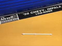 REVELL 1/25 PARTS ‘59 Chevy Impala Lowrider DRIVESHAFT MODEL PART FREE SIHPPING
