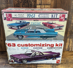 VINTAGE AMT ’61 ’63 CUSTOMIZING KIT CORVETTE THUNDERBIRD CONVERTIBLE **BOX ONLY*
