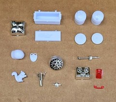 AMT 1/25 1963 CHEVROLET CHEVY II NOVA STATION WAGON DIORAMA PIT DETAILS