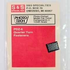 S&S Specialties PDZ-6 Quarter Turn Fasteners 1/24 Model Car Detail Components