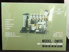 TECHING DM115 Mini Diesel Four-cylinder Mechanical Metal Engine KIT Model NIB
