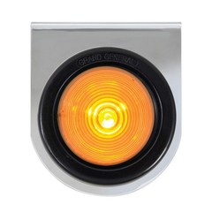 Gg Grand General 81405 Chrome L Bracket 1 2 Inches Amber Beehive Light