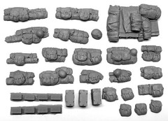 1/48 48TB1 USA WWII Tank Bits – Value Gear Resin Stowage (27 Pieces) 48TB1