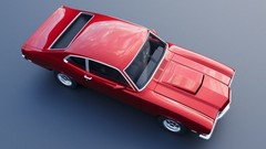 ABS Like Resin 3D Printed 1971 Mercury Comet Model in 1/25