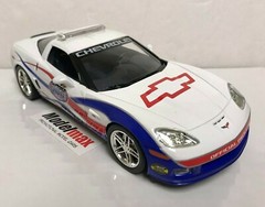 New 2007 Corvette C6 Z06 Daytona 500 Pace Car Promo Model Arctic White MODELMAX