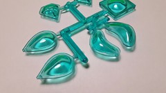 77 1977 Ford Surfer Van 1/25 Kustom Blue Tint Glass Diamond Bean Portal Window