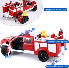 Big Fire Truck Toy for Boys Ages 4-7, F150 Raptor Pickup