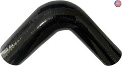 ID 1.5″ to 1.75″ 90 Degree Reducer Silicone Elbow Coupler, 7″ Leg Length