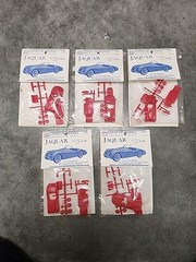 5 Glencoe 1/72 Injection Molded Jaquar Plastic Model Kits 01002