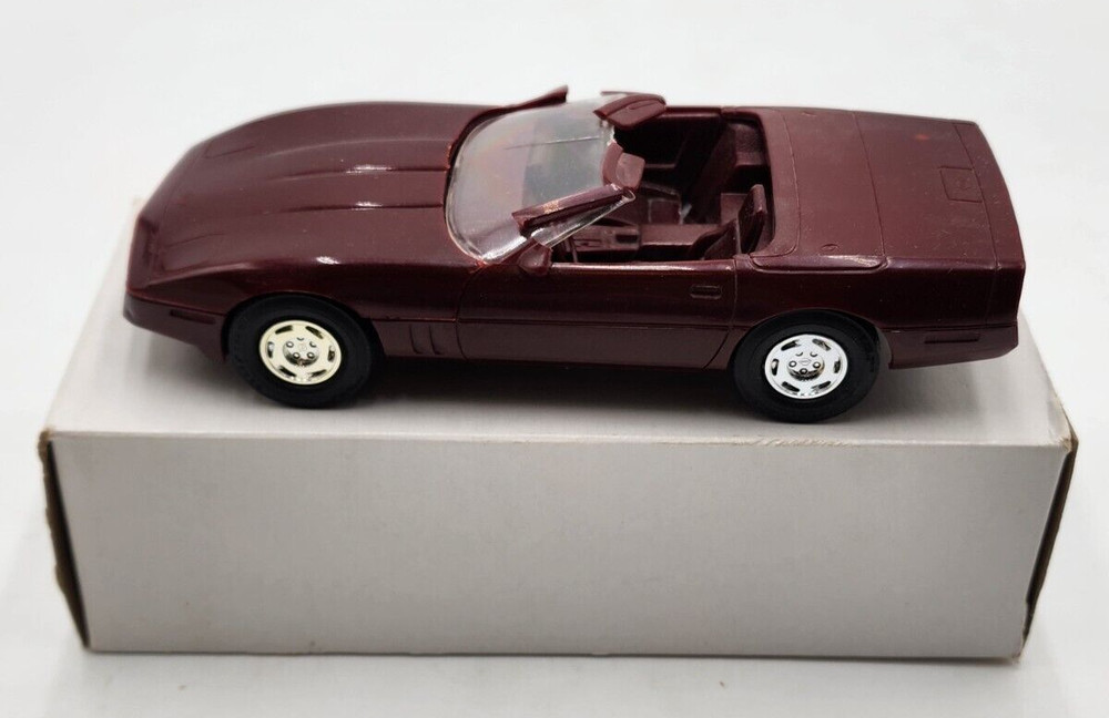1988 Chevrolet Corvette Roadster Dark Red Dealer Promo 6095EO Original Box READ
