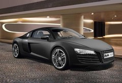 1/24 Audi R8 Matte Black Plastic Model Kit Revell 07057