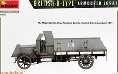 MINIART 39006 1/35 SCALE British B-Type Armoured Lorry Model Kit