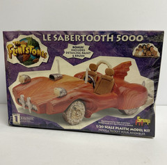 Lindberg The Flintstones Le Sabertooth 5000 1:20 Snap Fit Kit Paint/Brush Sealed