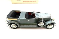 Vintage HUBLEY 1930 PACKARD SPORT PHAETON Metal Model Kit 4859 BUILT Partial Box