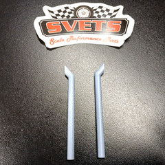 1/24 1/25 Scale 3D Resin Bull Horn Exhaust Stack Pair Universal Longer Version