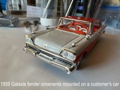 1959 AMT FORD GALAXIE PROMO, KIT OR TOY STORE REPRO FENDER ORNAMENT SOLD SINGLY
