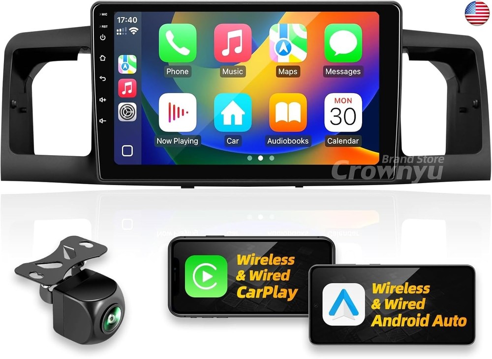 for Toyota Corolla 2004-2008 Radio Compatible with Wirelessly Carplay Android
