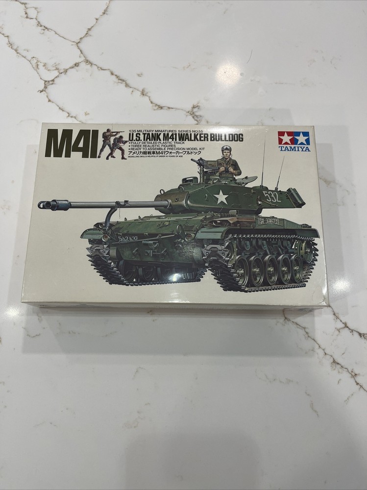 Tamiya U.S. Tank M41 Walker Bulldog 1/35 Scale Model Kit #3555 SEALED!