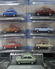 NEW UNUSED INOLVIDABLES FIAT LOT 7 CARS MODELS SCALE DIECAST 1:43 WITH BUBBLE
