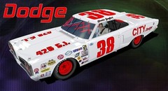 #38 Charlie Glotzbach City Dodge ’71 1/24th Scale Waterslide Nascar Decals