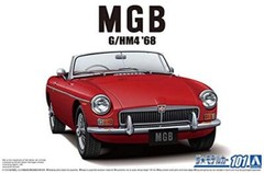 Aoshima Bunka Kyozai 1/24 The Model Car Series No.101 BLMC G/HM4 MG-B MK-2 1968