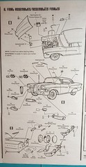 🔥58 EDSEL PACER CHROME GRILL and LIGHTS – AMT 1087M – MODEL KIT PARTS LOT FORD