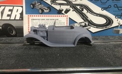 3D Resin Body Print in 1/32 scale of a 1932 Ford Cabriolet Hot Rod