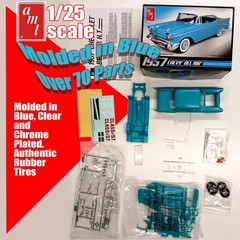 AMT 638 1/25 1957 CHEVY BEL AIR “ROUND 2” RE-1SSUED MODEL KIT