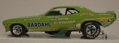 Custom Built Jo-Han/Polar Lights BARDAHL the Green Elephant Dodge Challenger F/C