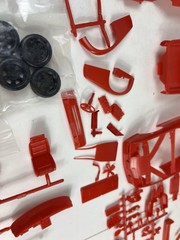 Camaro Z28 MPC 1:25 Model Kit # 1-0814 Parts Pieces Red Vintage Open Box