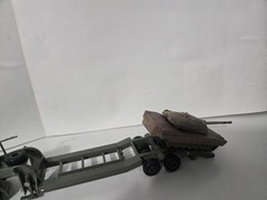 1-72 Ukraine Kraz 260 Tank Hauler With MIA2 Abrams Tank Built New Sweet