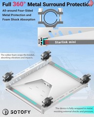 SOTOFY Starlink Mini Roof Rack Mount, Starlink Mini Mount for RV Ladder, Pole,