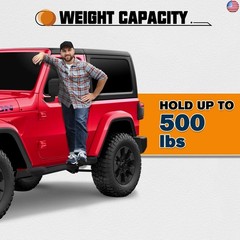 CALLIERT Matte Black Coated 6 Inches Side Steps, Compatible with 2018-2025 Jeep