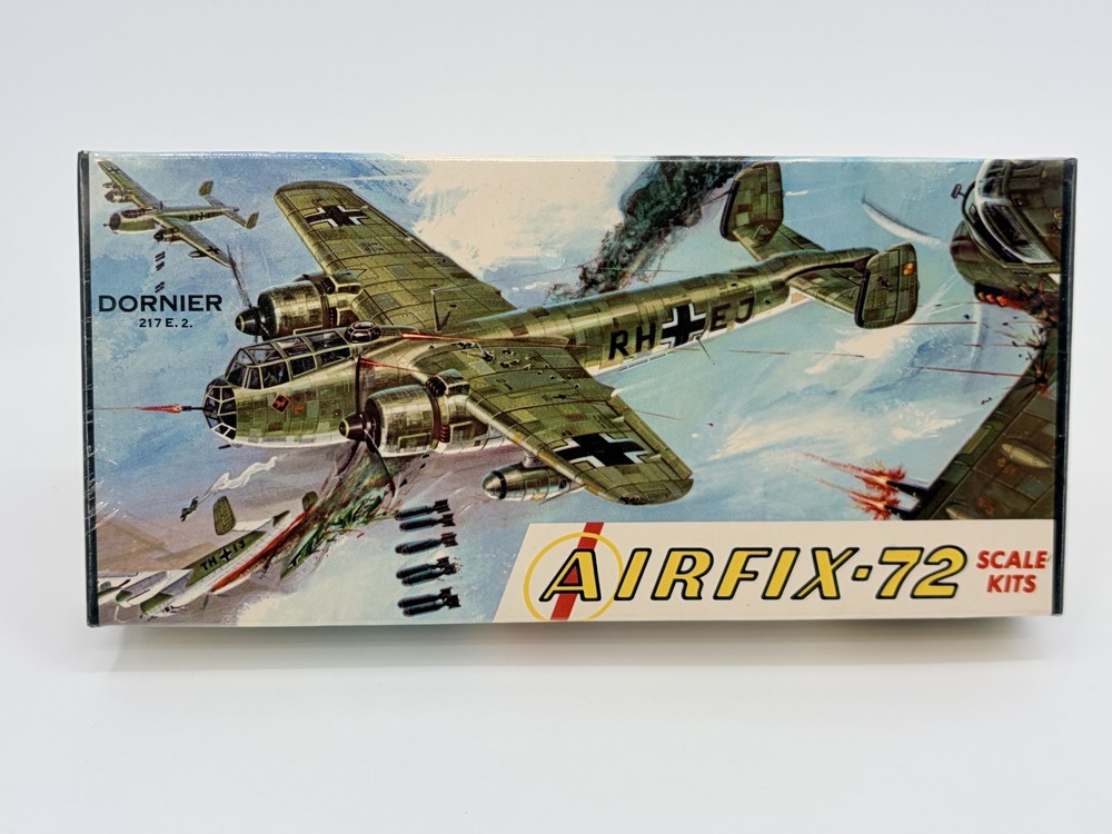 Vintage Airfix-72 DORNIER 217 E.2. Scale Model Kit With Stand *Sealed 1:72 Scale