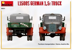 MINIART MODELS 1/35 L1500S German 1.5t Truck Model Kit MIA38051