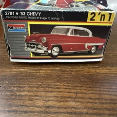 Monogram ’53 Chevy Bel-Aire Hardtop 1988 1:24 Model Kit 1953 Bel Air