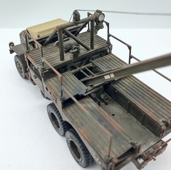 Rough 1:40 Scale Built Painted Plastic Model US M35 Wrecker Recovery Vehicle