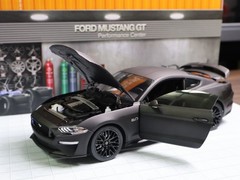 DM 1:18 Ford Mustang GT 2019 Matte Black RHD Diecast Cars Models Miniature Gifts