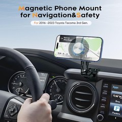 Sunsdrew Magnetic Phone Mount Toyota Tacoma 3rd Gen 2016-2023 Dashboard Phone Ho
