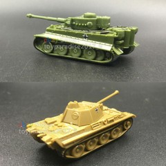 1:144 WWII Military Army Armor Tiger Panther Tank Assembled Model SdKfz 181 171