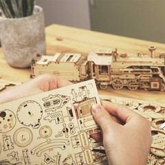 Intricate 3D Wooden Model Car Kit – Educational Puzzle for Adults, 408 Pieces