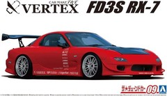 AOSHIMA 1/24 THE TUNED CAR SERIES No.9 VERTEX FD3S RX-7 ’99 (MAZDA) MODEL KIT