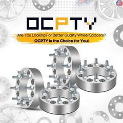 OCPTY 4PCS 2″ Wheel Spacers 8×6.5 to 8×6.5 Wheel Adapters 9/16″ Studs 130mm