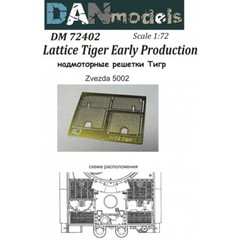 Grilles the Sub-Lattice Tiger Early Production Dan Models 72402 Scale 1:72