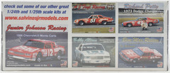Salvinos JR Models “Budweiser” Junior Johnson 1986 Monte Carlo 1/24 Model Kit