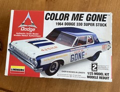 Lindberg Color Me Gone 64 Dodge 330 Super Stock 1/25 scale MISB